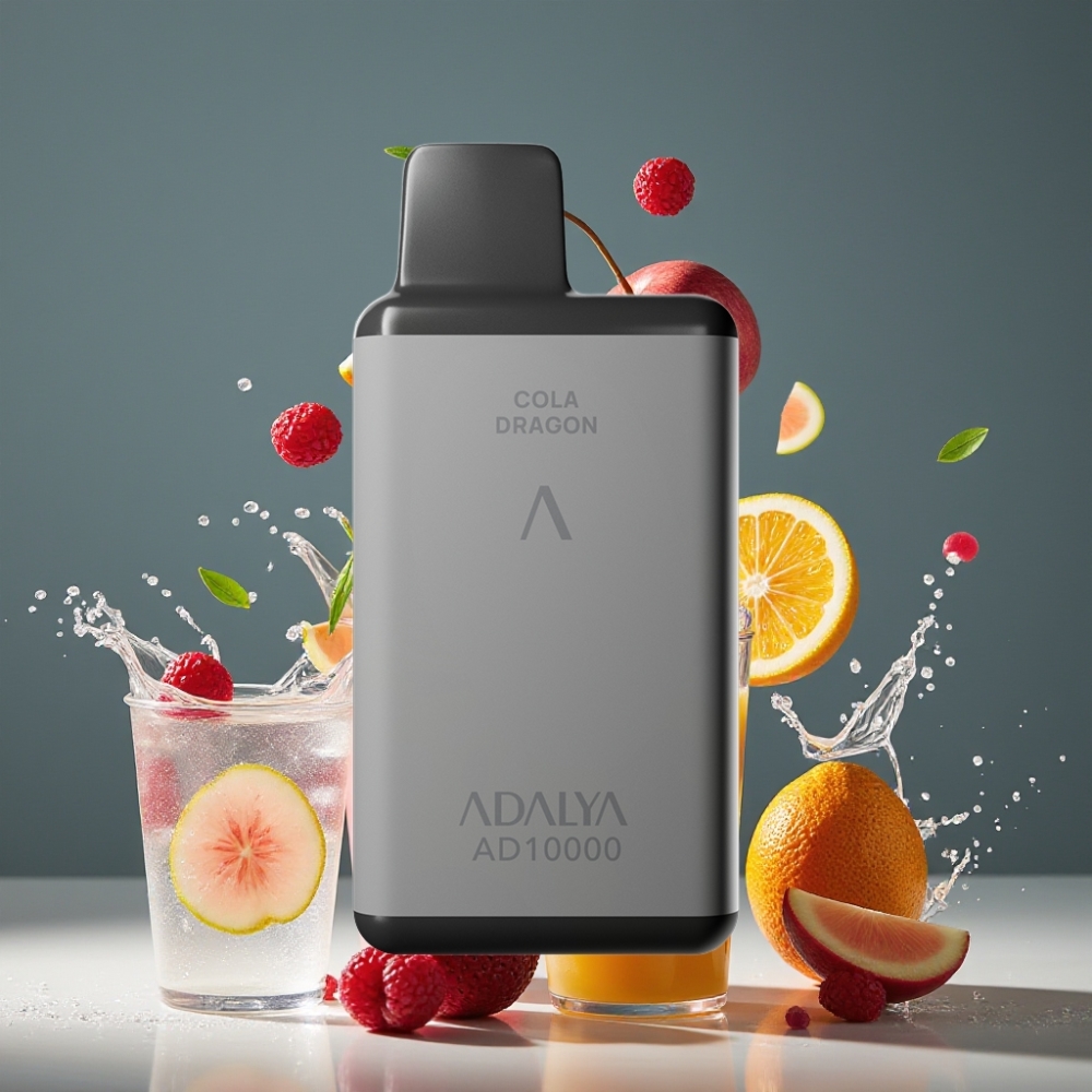 Adalya AD 10000 Puffs Einweg-Vape Berliner Nacht (Weltraumgrau, 14 ml, 2% Nikotin) Schweiz großhandel