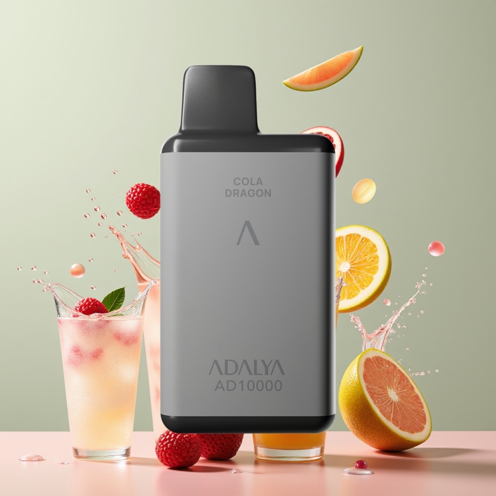 Adalya AD 10000 Puffs Einweg-Vape Lady Killer Weltraumgrau – 14 ml E-Liquid, 2% Nikotin, 650 mAh, USB-C, Schweiz Großhandel
