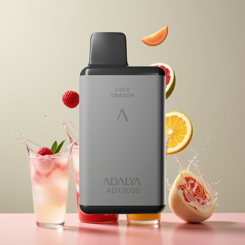 Adalya AD 10000 Puffs Einweg-Vape Mi Amor Weltraumgrau, 14 ml E-Liquid, 650 mAh Akku, USB-C, Schweiz Großhandel
