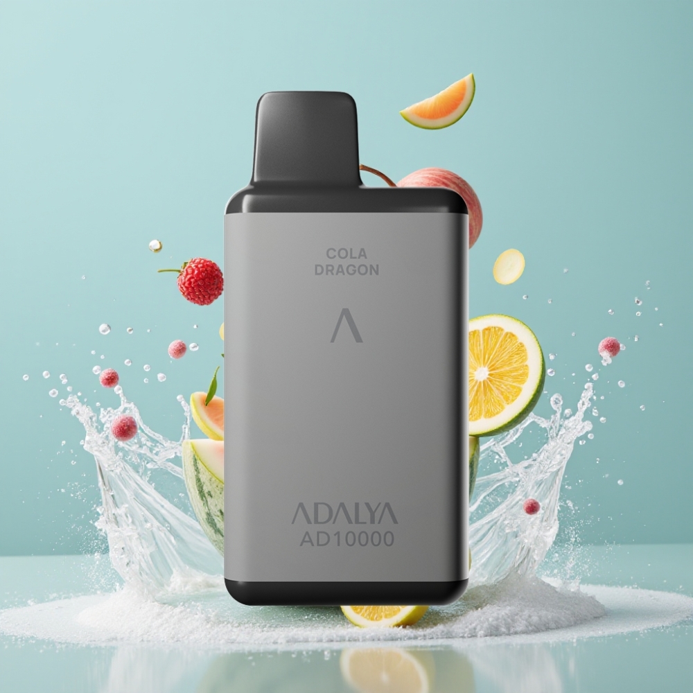 Adalya AD 10000 Puffs Einweg-Vape Space Grau, 14 ml E-Liquid, 2% Nikotin, USB-C, Schweiz Großhandel – Blaue Melone