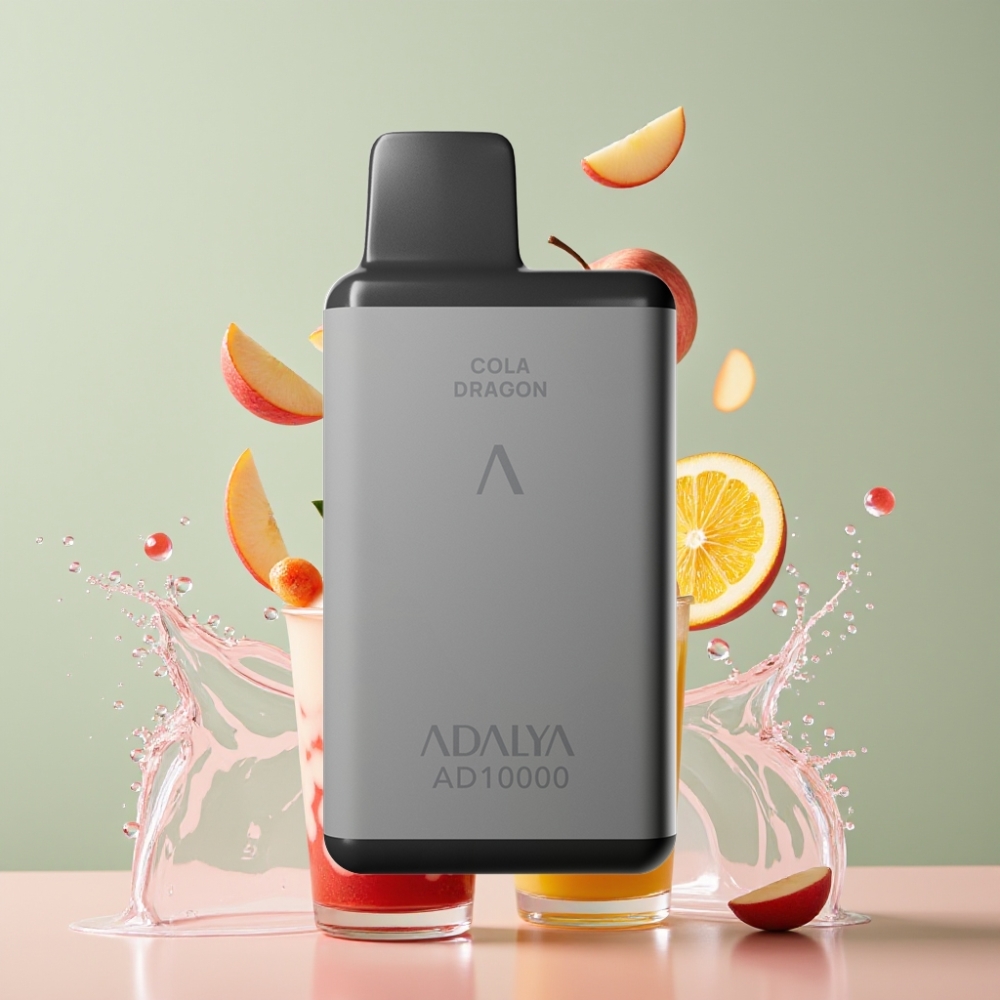 Adalya AD 10000 Puffs Einweg-Vape Space Grau, 14 ml E-Liquid, 2% Nikotin, USB-C, Schweiz Großhandel
