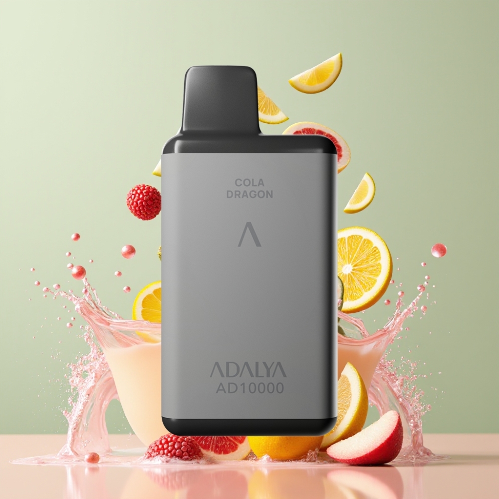 Adalya AD 10000 Puffs Einweg-Vape Weltraumgrau, 14 ml E-Liquid, 2% Nikotin, USB-C, Schweiz Großhandel