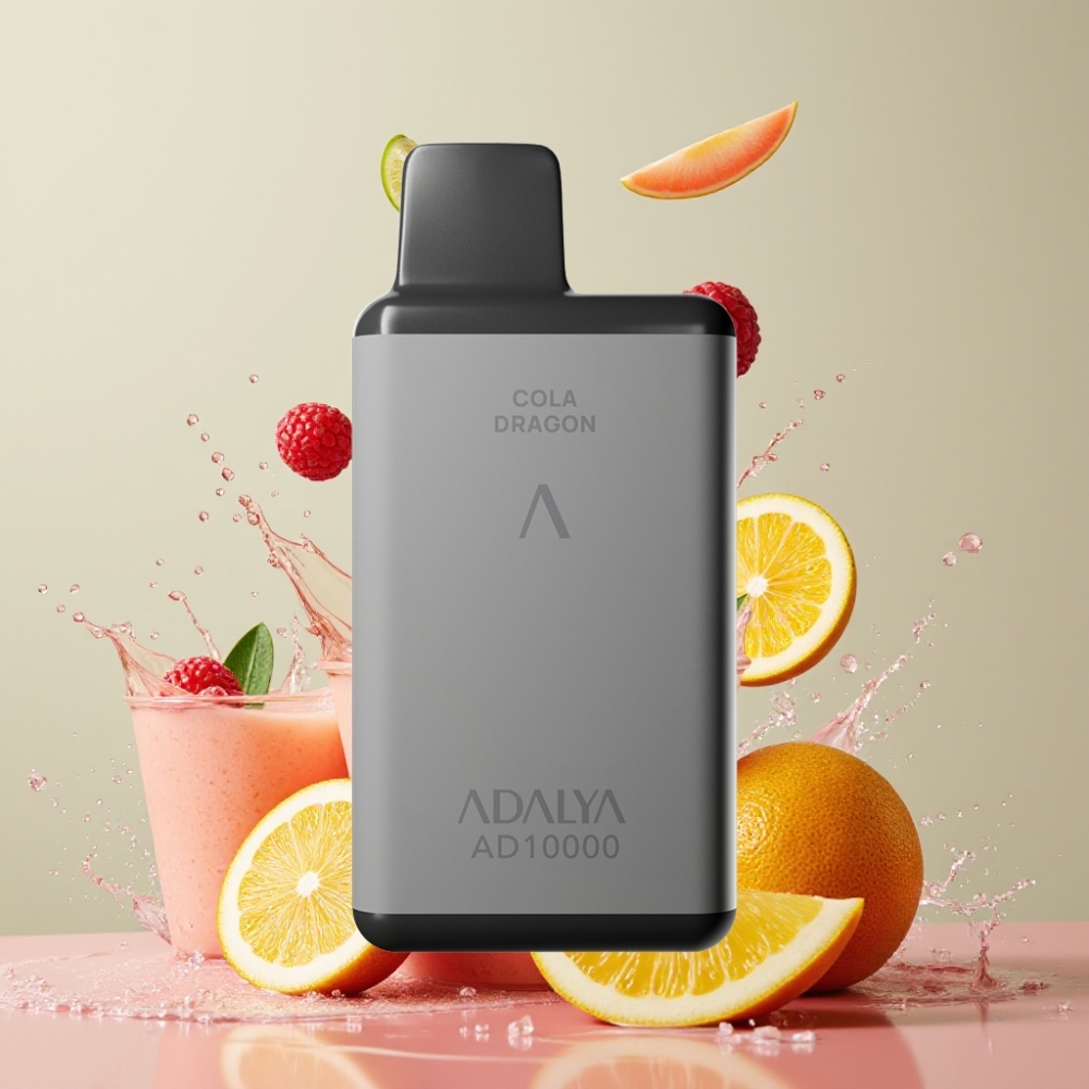 Adalya AD 10000 Puffs Wegwerf-Vape Space Grau, 14 ml E-Liquid, 2% Nikotin, 650 mAh Akku, USB-C, Schweiz Großhandel