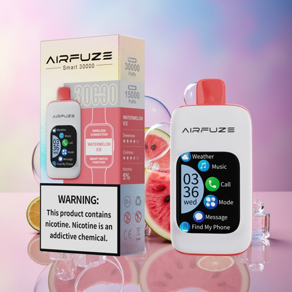 AirFuze Smart 30000 Puffs Disposable Pod – 5% Nikotin, 900mAh, Type-C, Wassermelone-Eis – Schweiz Großhandel