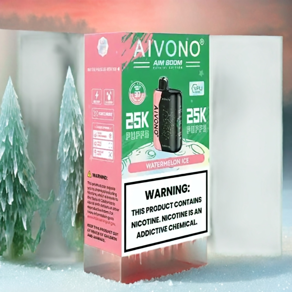 Aivono AIM BOOM 25000 Puffs 0%-5% Nikotin 28ml E-Liquid 650mAh Schweiz Großhandel Wassermelone Eis