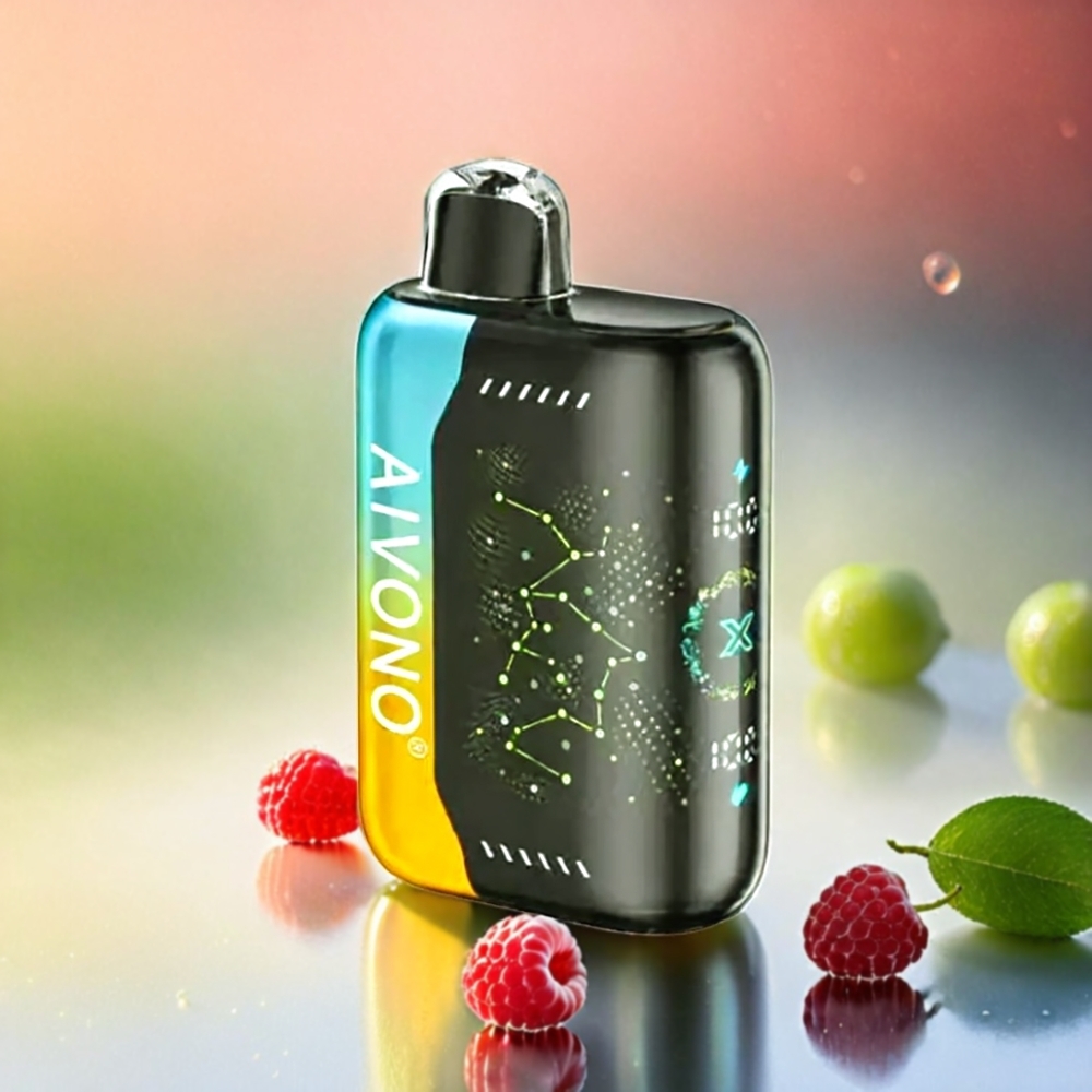 Aivono AIM BOOM 25000 Puffs 0-5% Nikotin 28ml Schweiz Großhandel Raspberry Peach Lime (Himbeere Pfirsich Limette)