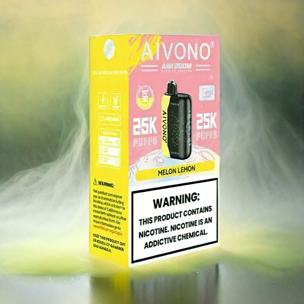 Aivono AIM BOOM 25000 Puffs Schweiz Großhandel 28ml 650mAh Typ-C Melone Zitrone