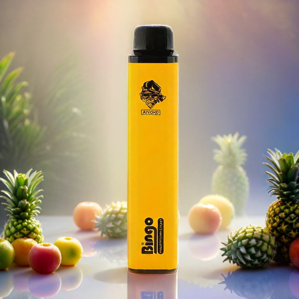 Aivono AIM BINGO 4000 Puffs Vape Ananas Pfirsich (10 mL, 1000mAh, Schweiz Großhandel)
