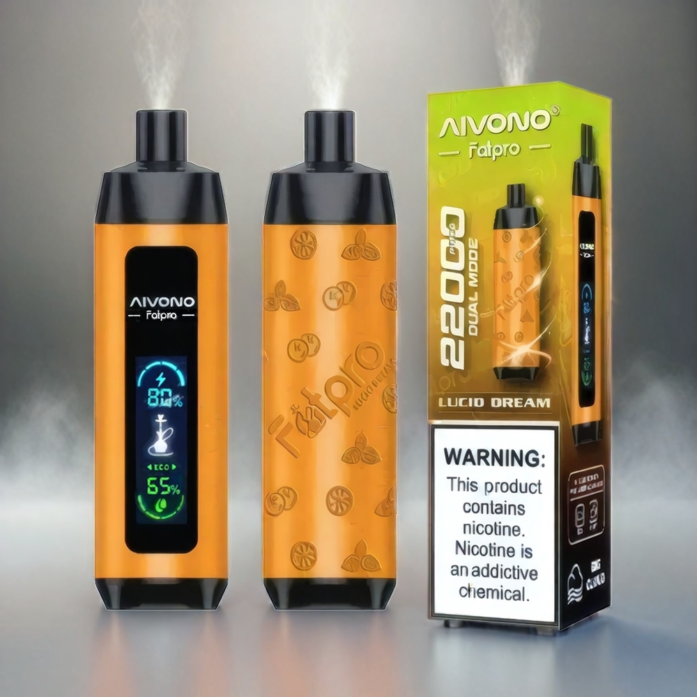 Aivono AIM FATPRO 22000 Puffs Schweiz Großhandel – 28ml E-Liquid, 10 Geschmacksrichtungen, 600mAh, 0,6 Ohm Mesh Coil, Lucid Dream