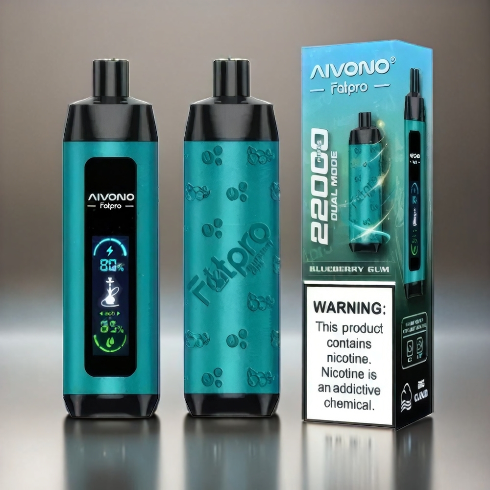 Aivono AIM FATPRO 22000 Puffs Schweiz Großhandel mit 28ml E-Liquid, 5% Nikotin und Heidelbeer-Geschmack