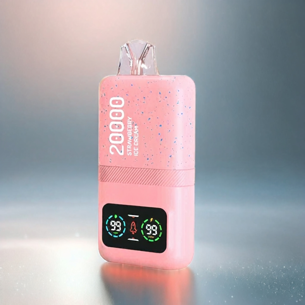 Aivono AIM MAGIC 20000 Puffs Schweiz Großhandel – 20.000 Züge, 5% Nikotin, LCD-Display, Typ-C-Ladung, Erdbeereis Aroma