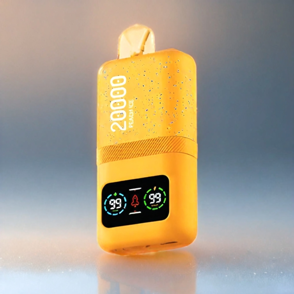 Aivono AIM MAGIC 20000 Puffs Schweiz Großhandel – 20.000 Züge, 5% Nikotin, LCD-Display, Typ-C, Pfirsich Eis