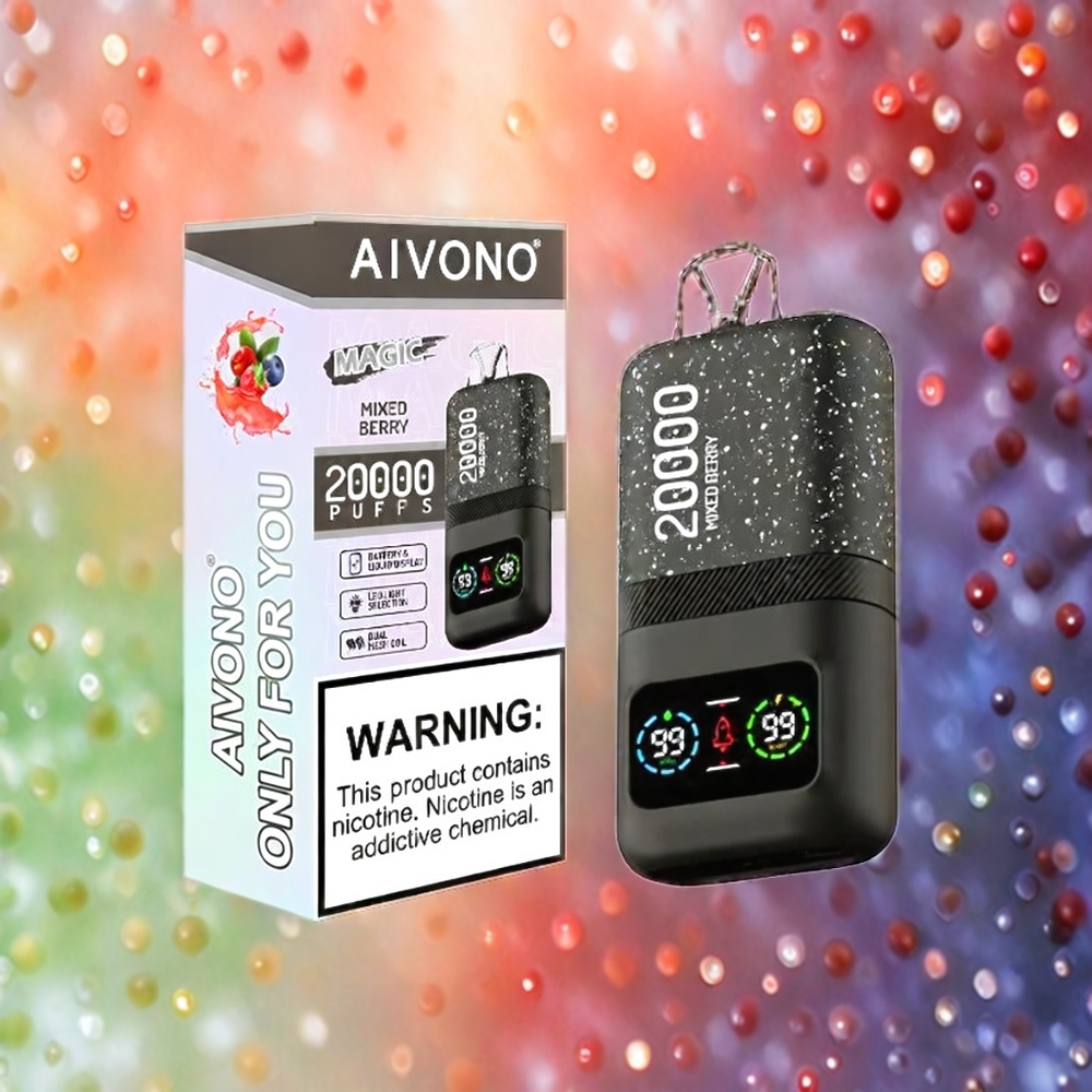 Aivono AIM MAGIC 20000 Puffs Schweiz Großhandel – Bis zu 20.000 Züge, 5% Nikotin, Typ-C-Aufladung, Mixed Beere