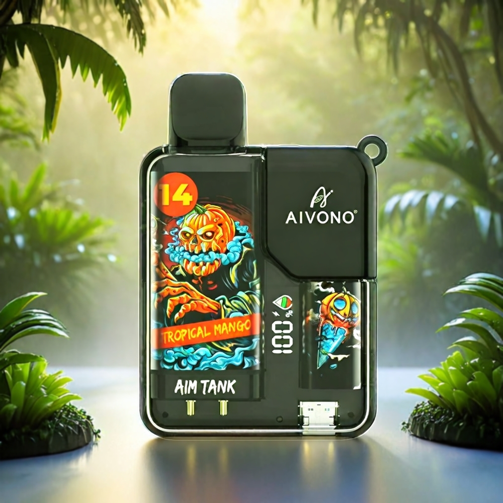 Aivono AIM-TANK 9500 Puffs Schweiz Großhandel – 18ml, 650mAh, LCD, Tropische Mango
