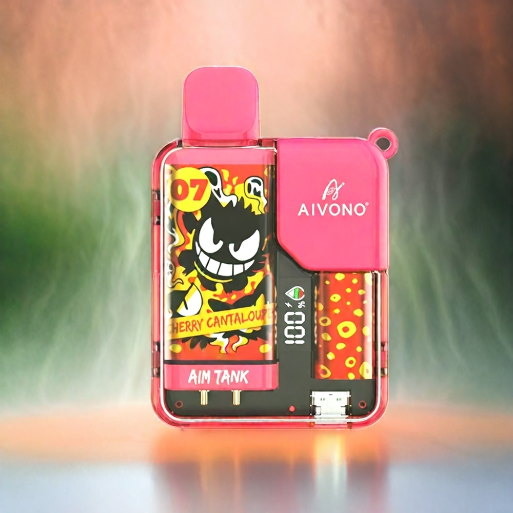Aivono AIM-TANK 9500 Puffs Schweiz Großhandel – 9500 Puffs, 18ml, Cherry Cantaloupe