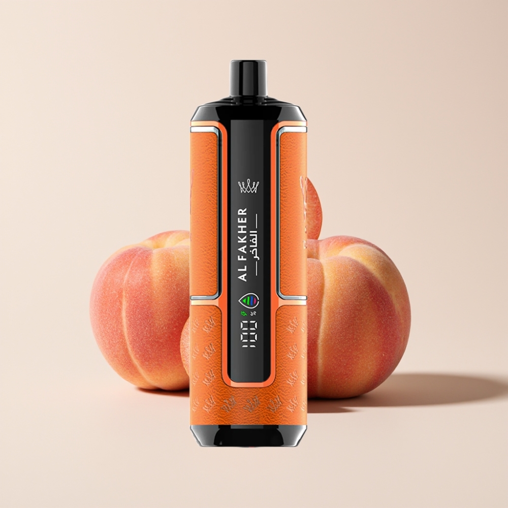 Al Fakher Crown Bar 15K Hypermax Einweg-Vape Kit Pfirsich Eis – 22ml, 600mAh, Type-C, 15.000 Züge, Schweiz Großhandel
