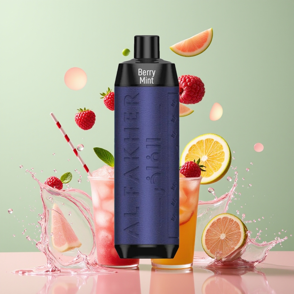 Al Fakher Crown Bar 8000 Crystal Einweg-Vape Beerenminze – 18ml, 5mg Nikotin, 8000 Züge, Schweiz Großhandel