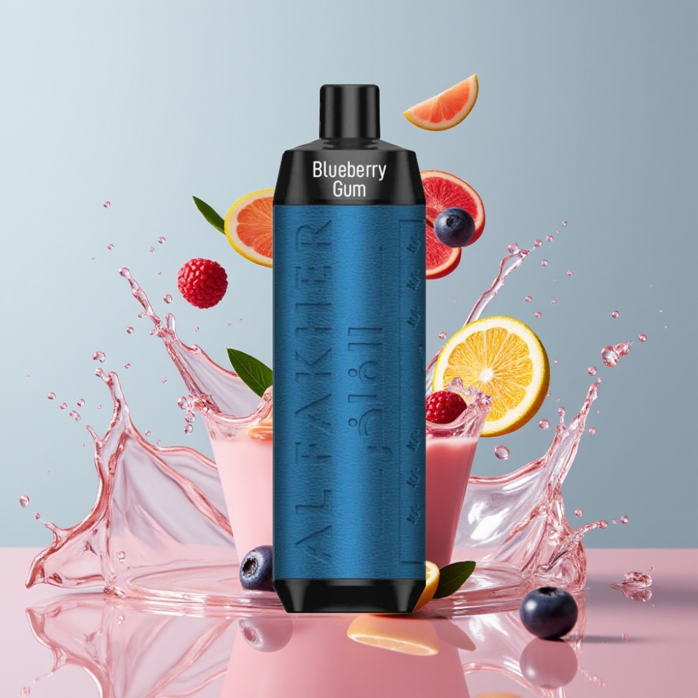 Al Fakher Crown Bar 8000 Crystal Einweg-Vape Blaubeer-Kaugummi – 18ml, 5mg Nikotin, 8000 Züge, Schweiz Großhandel