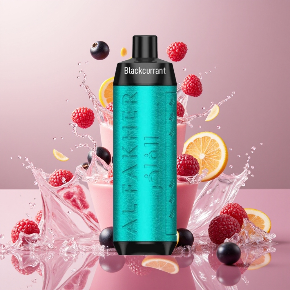 Al Fakher Crown Bar 8000 Crystal Einweg-Vape Schwarze Johannisbeere Eis – 18ml, 5mg Nikotin, 8000 Züge, Schweiz Großhandel
