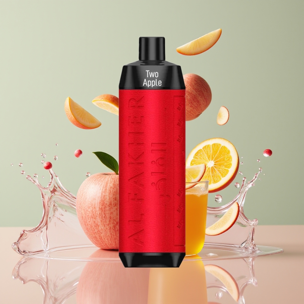 Al Fakher Crown Bar 8000 Crystal Einweg-Vape Zwei Äpfel – 18ml, 5mg, 8000 Züge, Schweiz Großhandel