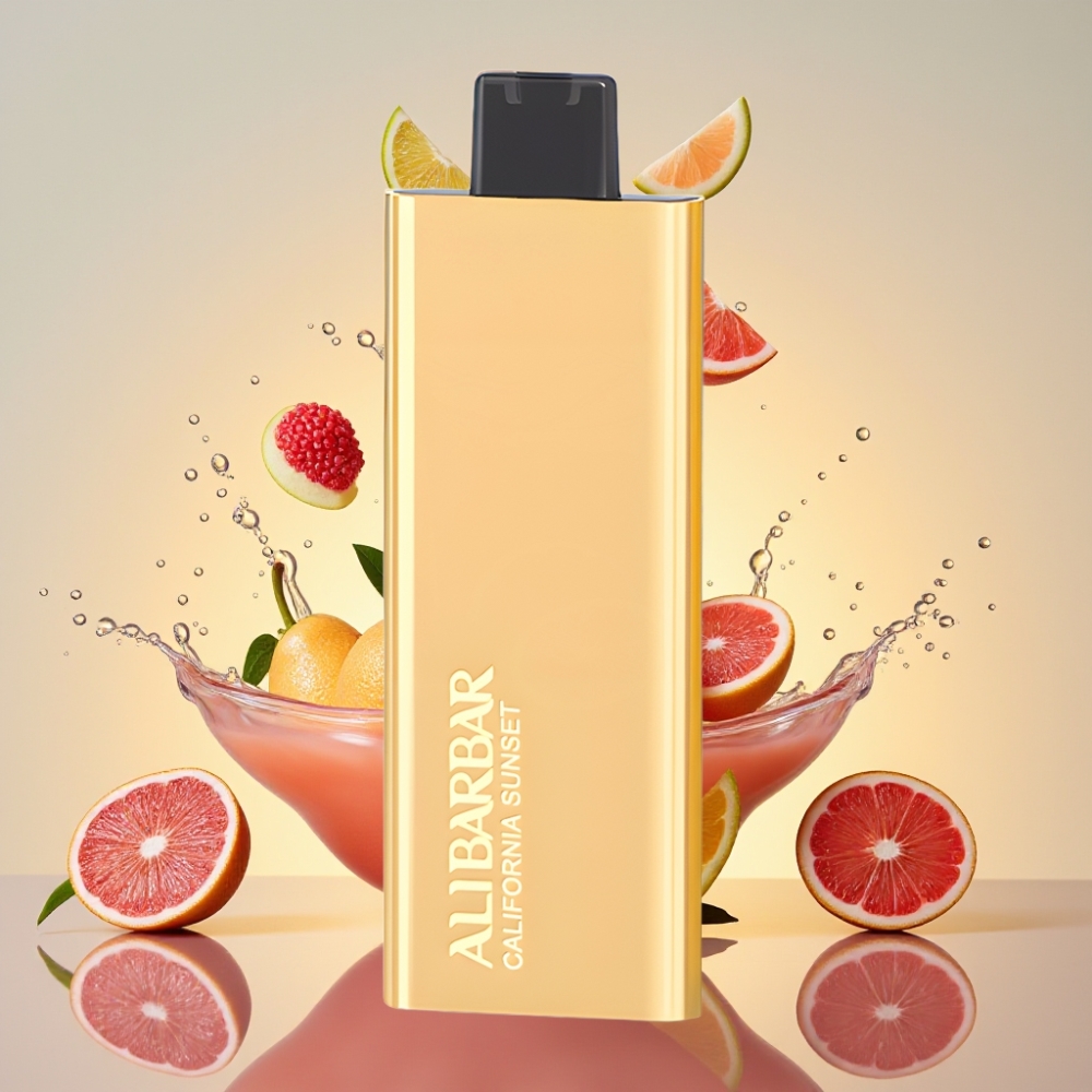 Alibarbar Pandora 7000 Puffs Einweg-Vape Kalifornien Sonnenuntergang – 17 ml, 1.0 Ohm, Schweiz Großhandel