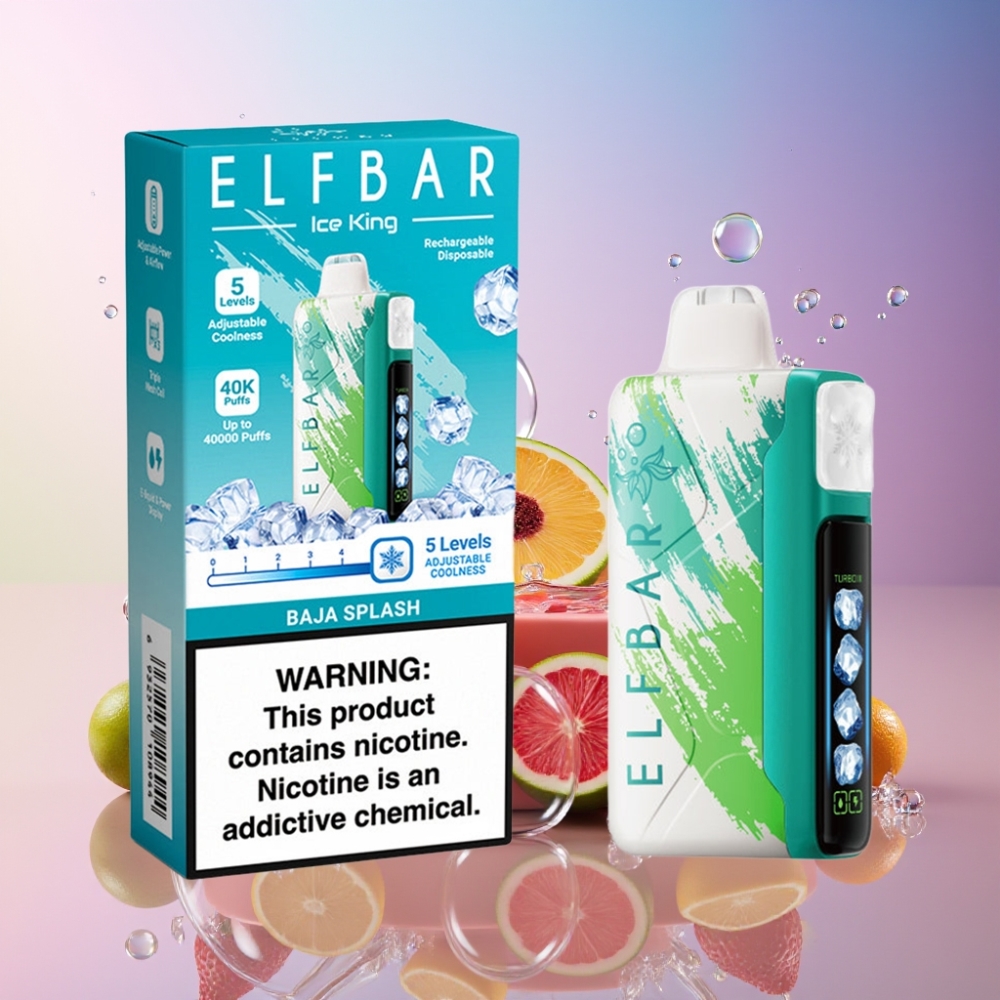 Elf Bar Ice King 40000 Puffs Einweg-Vape Baja Splash – 20ml E-Liquid, 5% Nikotin, 850mAh Akku, Schweiz Großhandel