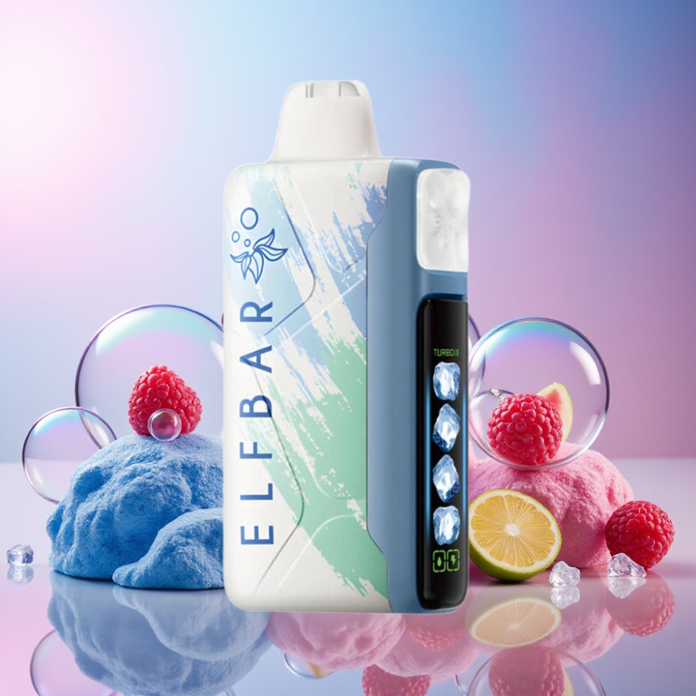 Elf Bar Ice King 40000 Puffs Einweg-Vape Blau-Razz Eis – 20ml, 5% Nikotin, 850mAh Akku, Schweiz Großhandel
