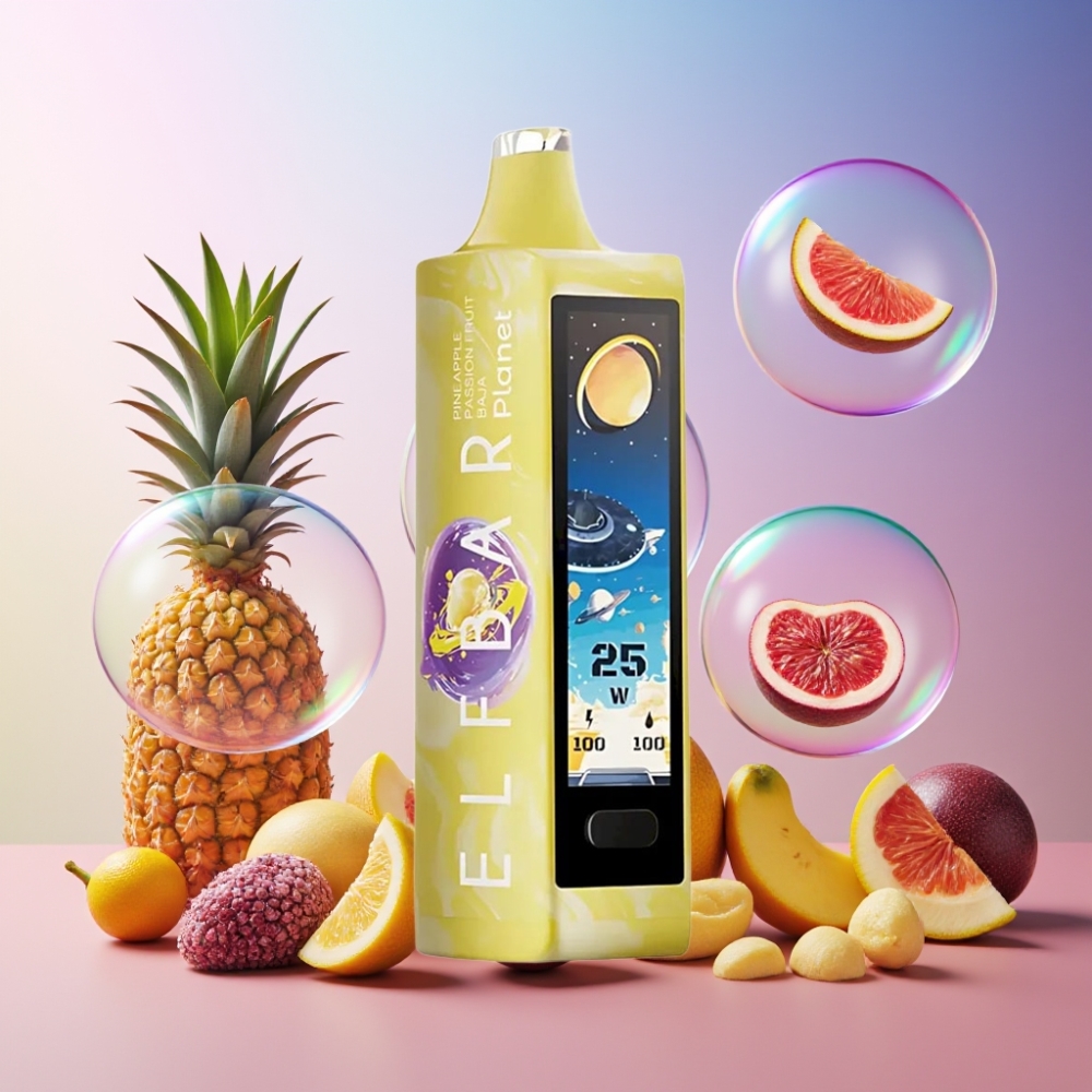 Elf Bar Planet 25000 Puffs Einweg-Vape Ananas Maracuja Baja, 5% Nikotin, 18ml, 800mAh, Schweiz Großhandel