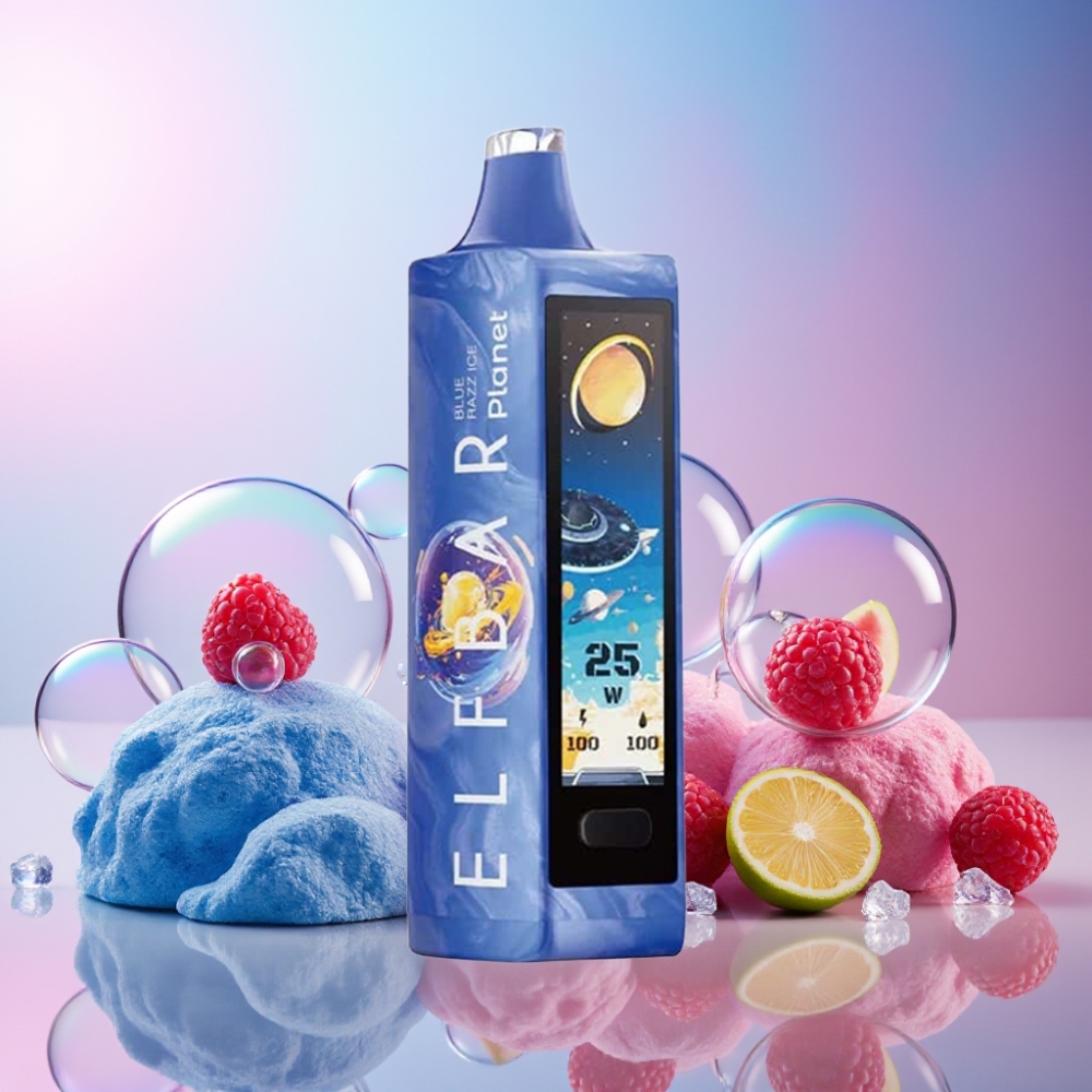 Elf Bar Planet 25000 Puffs Einweg-Vape Blaurass Eis - 5% Nikotin, 18ml, 800mAh, Schweiz großhandel