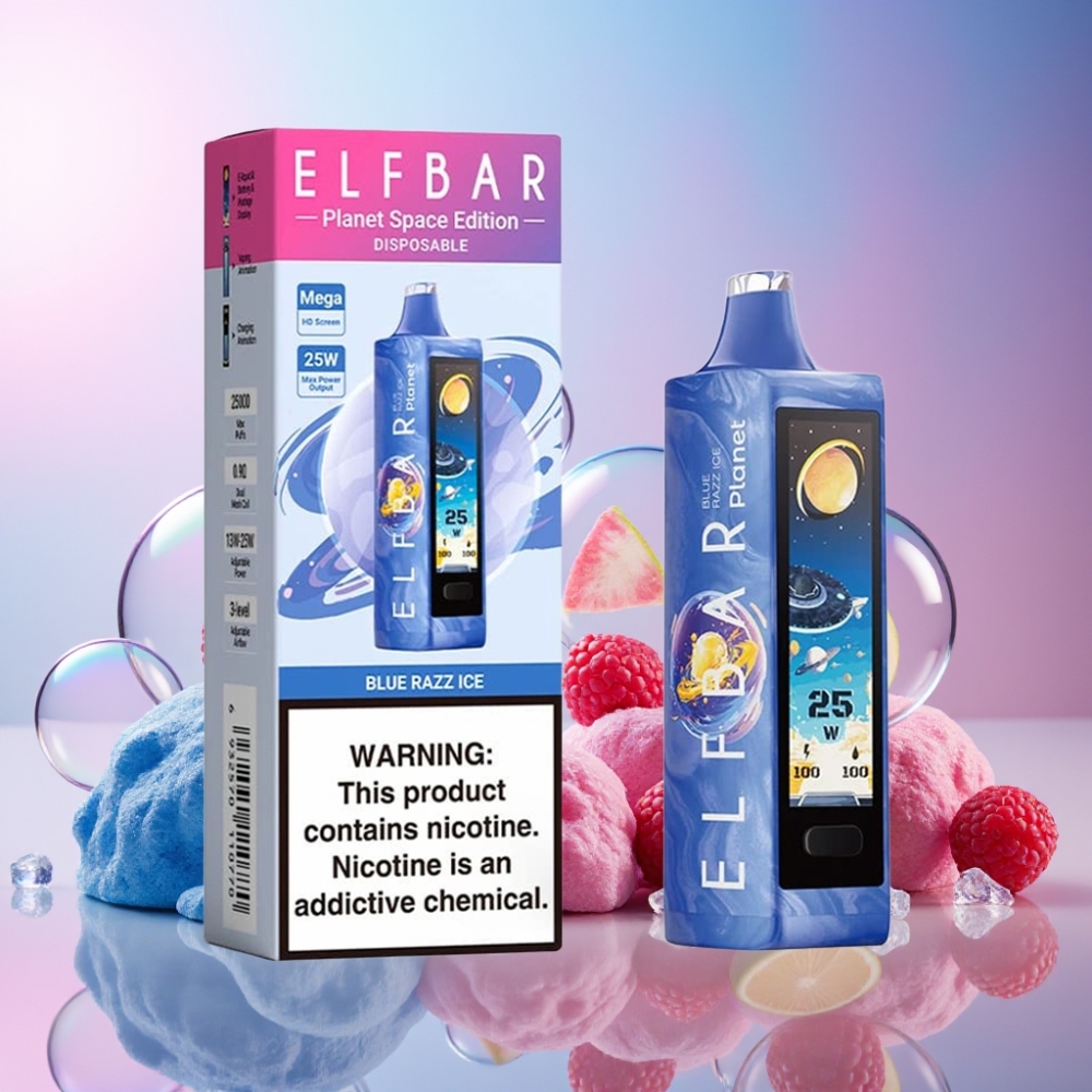 Elf Bar Planet 25000 Puffs Einweg-Vape Blaurass Eis - 5% Nikotin, 18ml, 800mAh, Schweiz großhandel