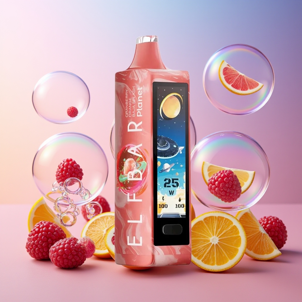 Elf Bar Planet 25000 Puffs Einweg-Vape Cranberry Orange Baja Splash - 5% Nikotin, 18ml, wiederaufladbar, Schweiz Großhandel