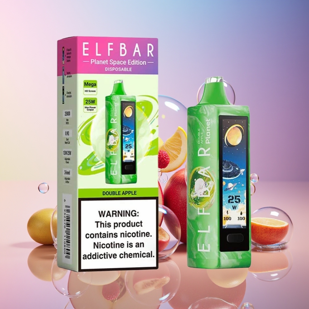 Elf Bar Planet 25000 Puffs Einweg-Vape Doppelapfel 18ml 800mAh 5% Schweiz Großhandel