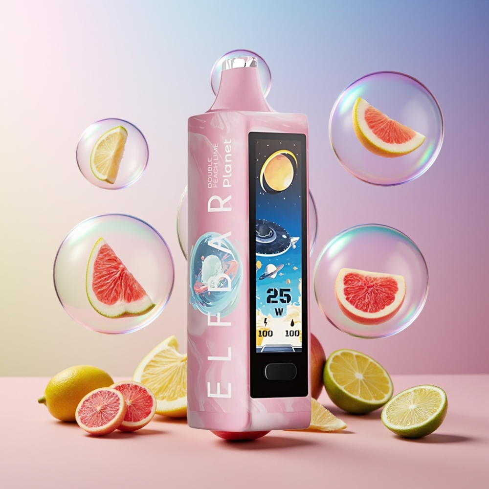 Elf Bar Planet 25000 Puffs Einweg-Vape Doppelter Pfirsich Limette, 5% Nikotin, 18ml, 800mAh, Schweiz Großhandel