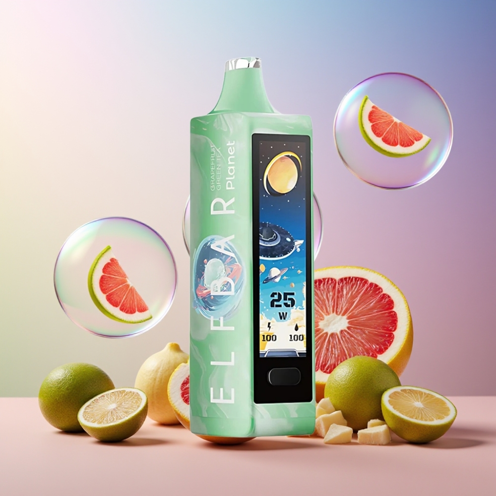 Elf Bar Planet 25000 Puffs Einweg-Vape Grapefruit Grüner Tee mit 5% Nikotin, 18ml, 800mAh, Schweiz Großhandel