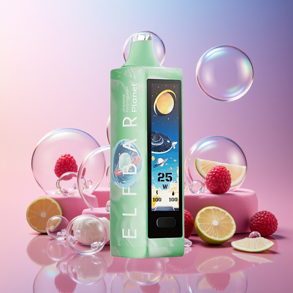 Elf Bar Planet 25000 Puffs Einweg-Vape Jasmin Himbeere - 5% Nikotin, 18ml, 800mAh, Schweiz Großhandel