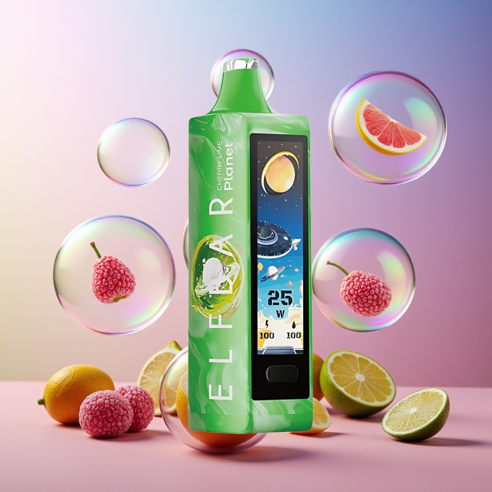 Elf Bar Planet 25000 Puffs Einweg-Vape Kirschlimette, 5% Nikotin, 18ml, 800mAh, Schweiz großhandel