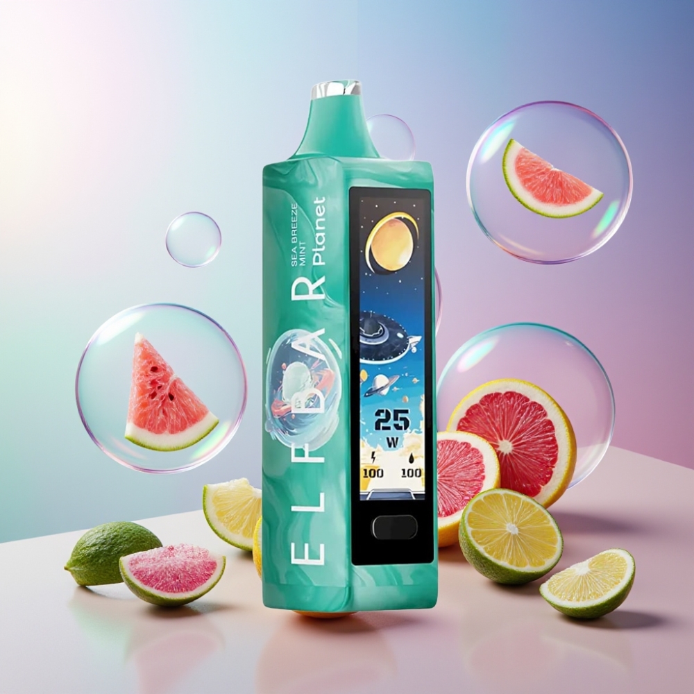 Elf Bar Planet 25000 Puffs Einweg-Vape Meeresbrise Minze, 5% Nikotin, 18ml, 800mAh, Schweiz Großhandel