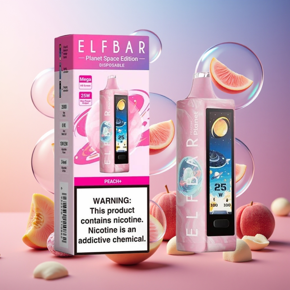 Elf Bar Planet 25000 Puffs Einweg-Vape Pfirsich+ (5% Nikotin, 18ml, 800mAh) Schweiz großhandel