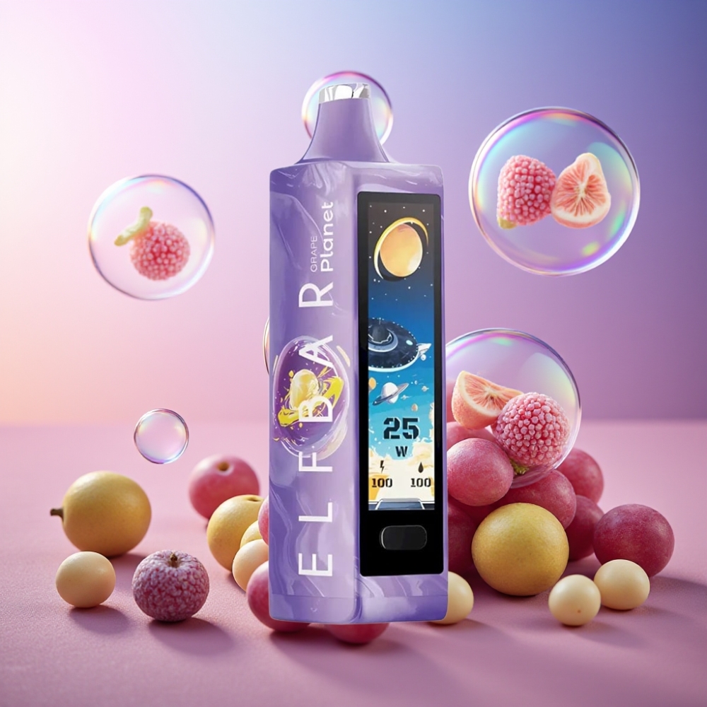 Elf Bar Planet 25000 Puffs Einweg-Vape Traube, 5% Nikotin, 18ml, 800mAh, Schweiz Großhandel