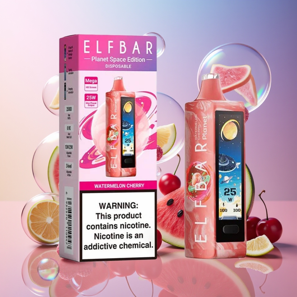 Elf Bar Planet 25000 Puffs Einweg-Vape Wassermelone Kirsche 5% Nikotin 18ml Schweiz großhandel