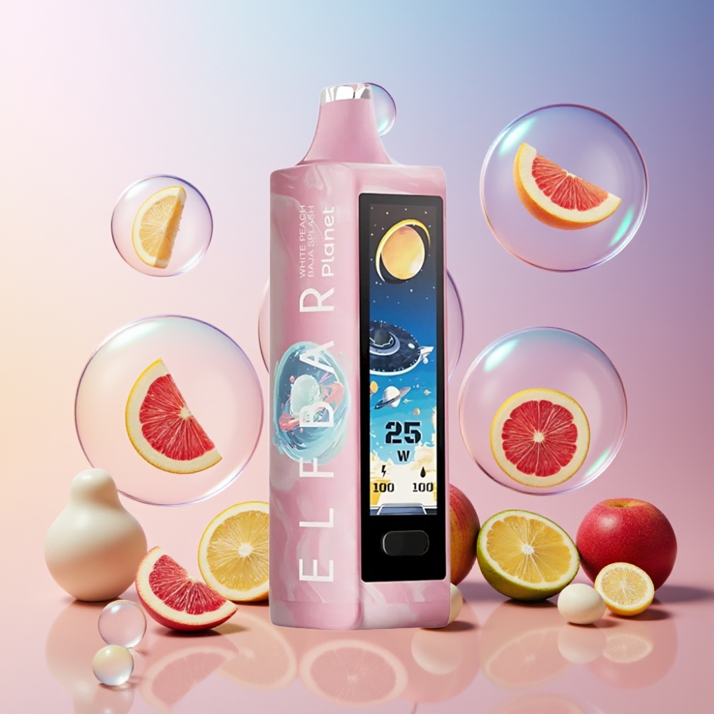Elf Bar Planet 25000 Puffs Einweg-Vape Weißer Pfirsich Baja Splash - 5% Nikotin, 18ml, wiederaufladbar, Schweiz großhandel