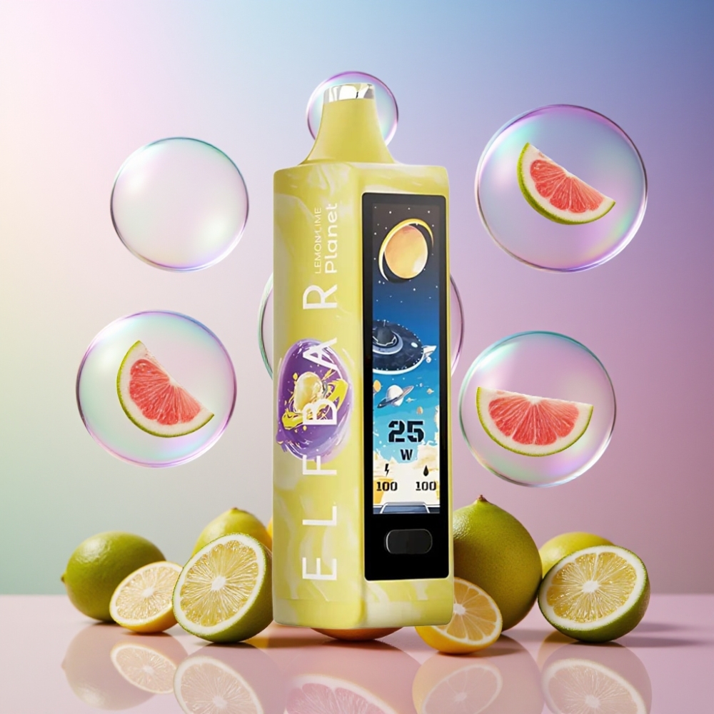 Elf Bar Planet 25000 Puffs Einweg-Vape Zitrone Limette - 5% Nikotin, 18ml, 800mAh, Schweiz Großhandel