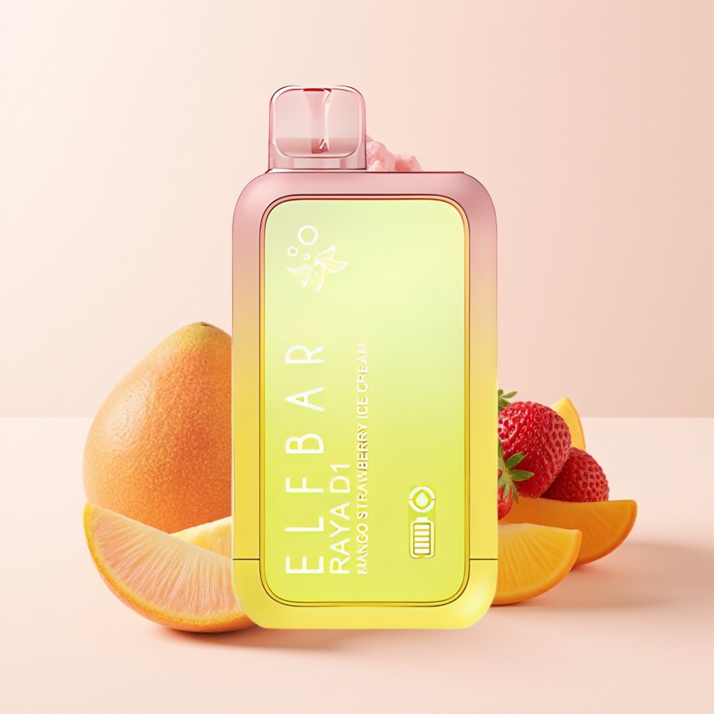 Elf Bar Raya D1 13000 Puffs Wegwerf-Vape Mango Erdbeer Eiscreme 18ml 650mAh Schweiz Großhandel