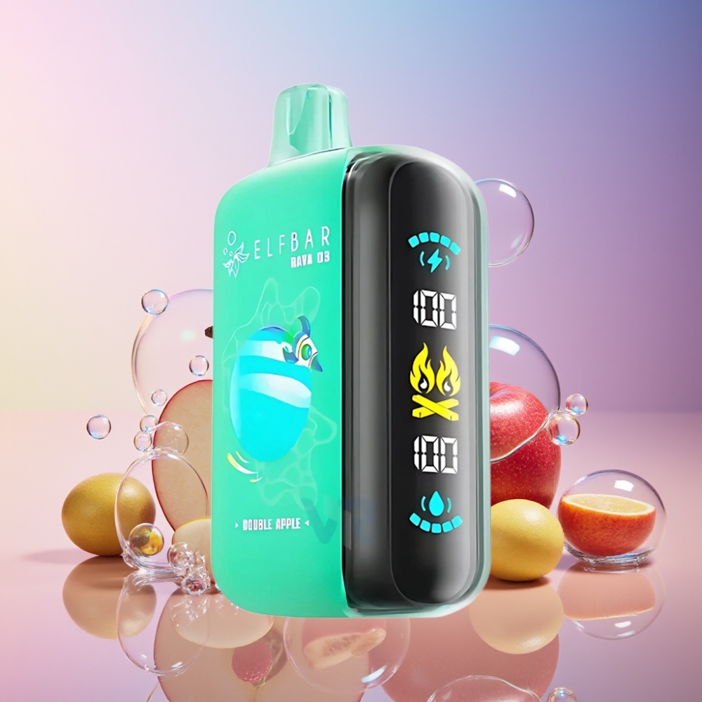 ELF BAR RAYA D3 25000 Puffs Einweg-Vape Doppelapfel – 23ml, 5%, 850mAh, Type-C, Schweiz Großhandel