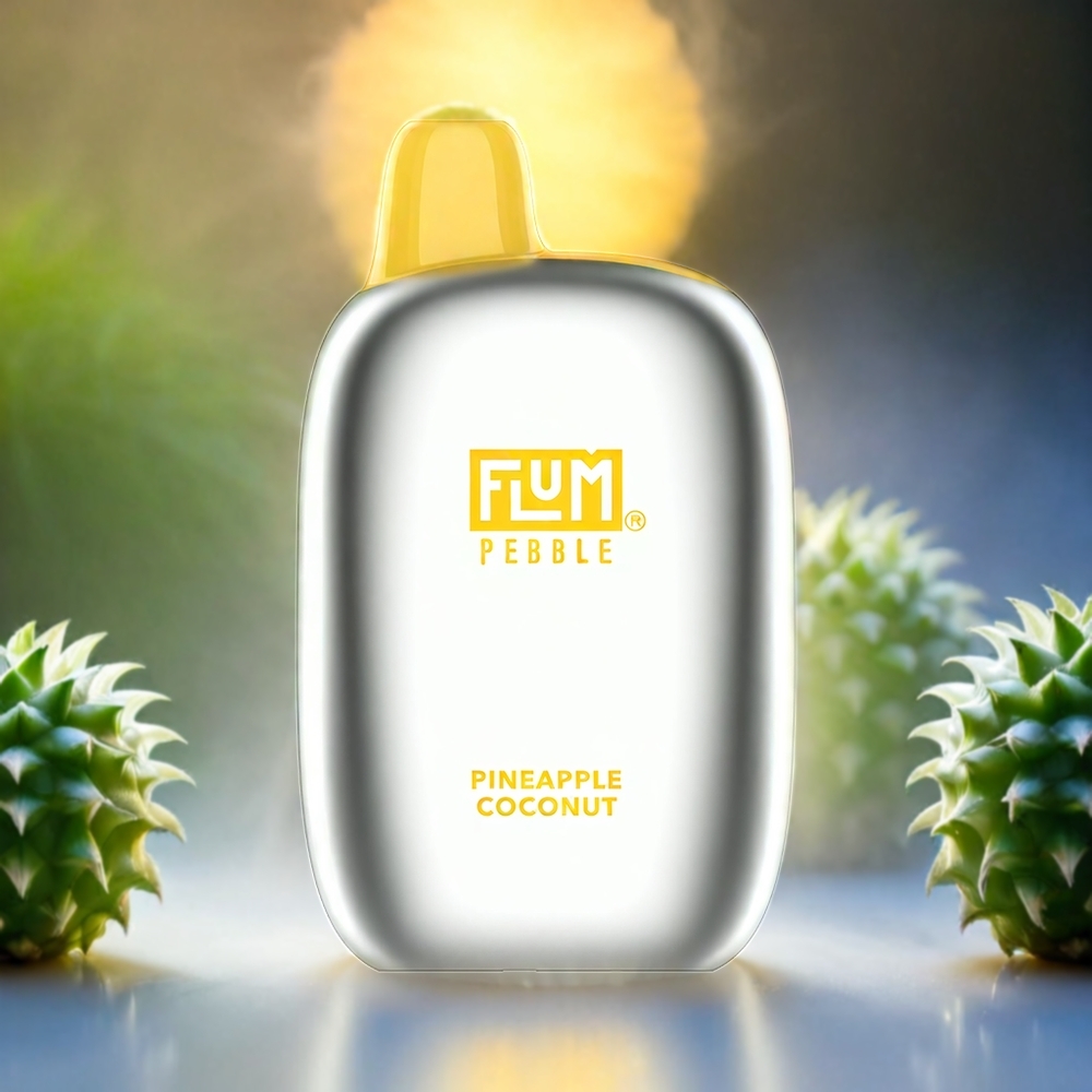 Flum Pebble 6000 Pineapple Kokos Schweiz Großhandel - 10ml E-Liquid, 5% Nikotin, 500mAh Akku, Mesh Coil