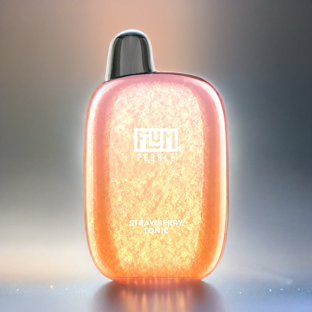 Flum Pebble 6000 Schweiz Großhandel – 10ml E-Liquid, 5% Nikotin, 500mAh Akku, Mesh Coil, Erdbeer-Tonikum