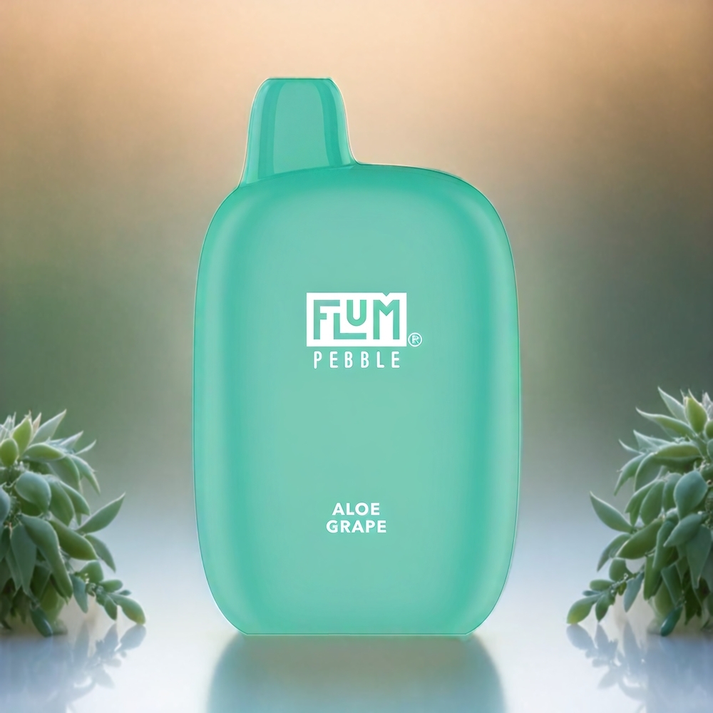 Flum Pebble 6000 Schweiz Großhandel – 10ml E-Liquid, 5% Nikotin, 500mAh, Mesh Coil, Aloe Grape