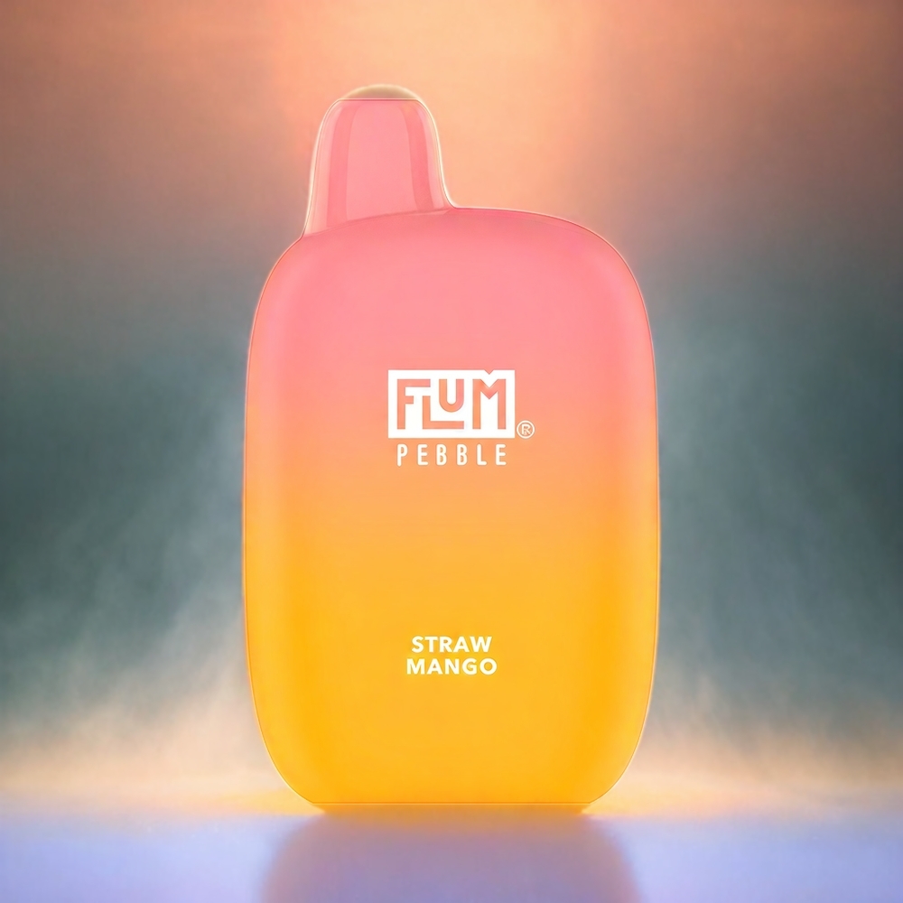 Flum Pebble 6000 Schweiz Großhandel – 10ml E-Liquid, 5% Nikotin, 500mAh, Typ-C-Ladegerät, Mango Geschmack