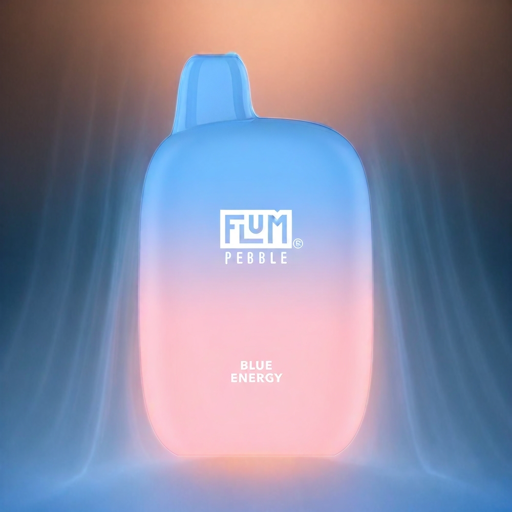 Flum Pebble 6000 Schweiz Großhandel – 6000 Züge, 10ml, 5% Nikotin, 500mAh, Mesh Coil, Type-C Ladegerät, Blue Energy