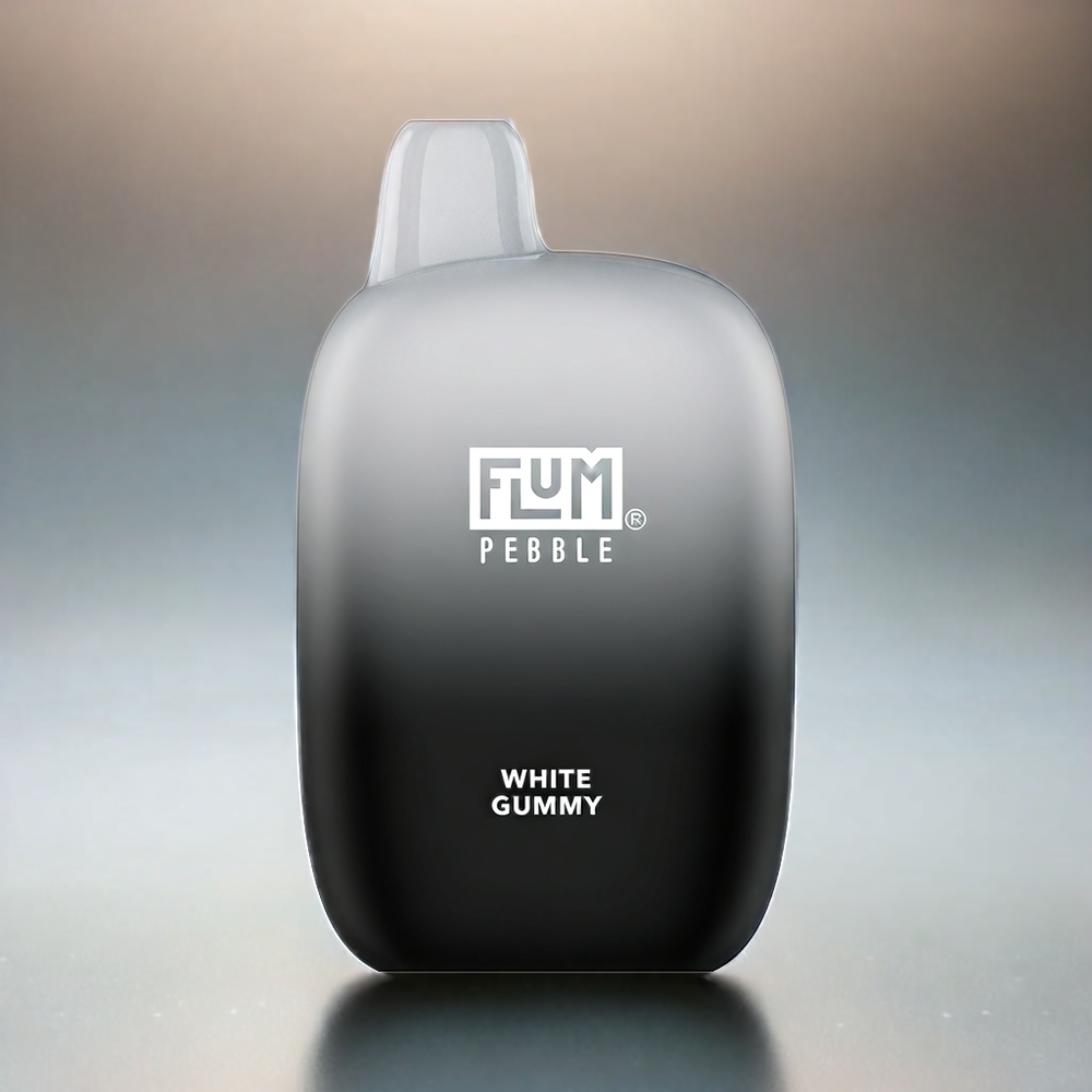Flum Pebble 6000 Schweiz Großhandel – 6000 Züge, 10ml E-Liquid, 5% Nikotin, 500mAh, Mesh Coil, Weiße Gummibärchen